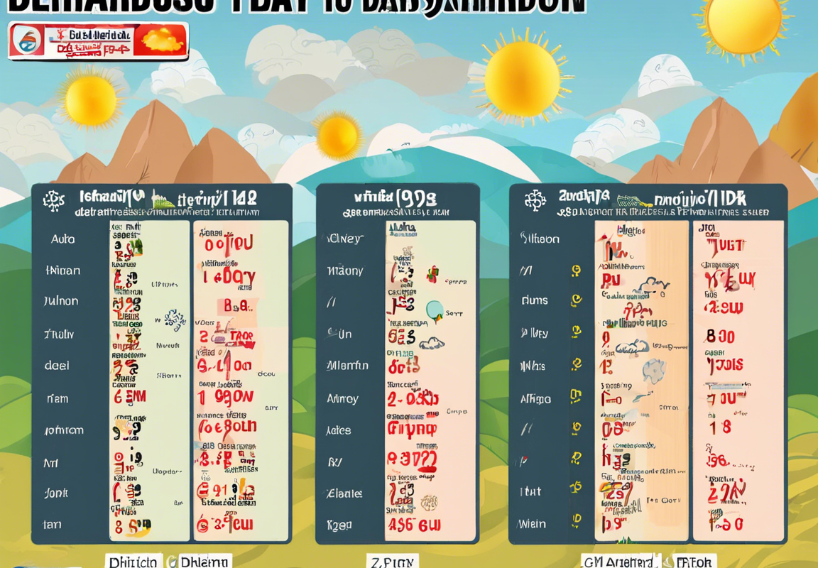 10-Day Weather Forecast for Dehradun