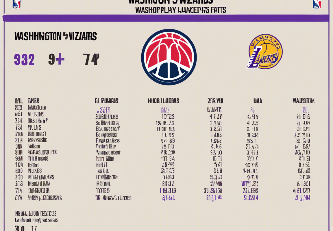 Player Stats: Wizards vs Lakers NBA Game